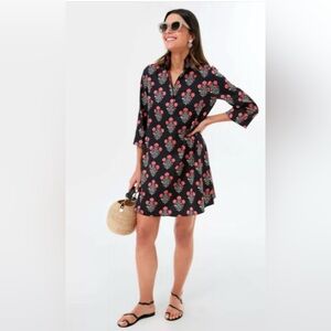Tuckernuck Black and Red Patterned Mini Dress